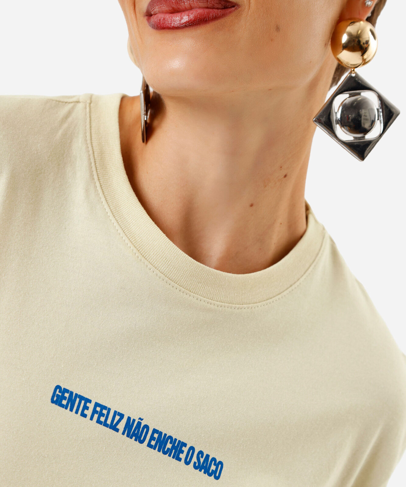 camiseta unissex de algodão digital milton cunha amarela