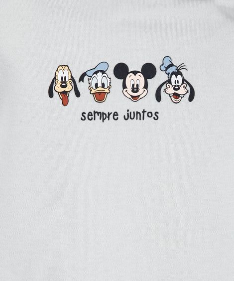 body infantil de algodão mickey verde