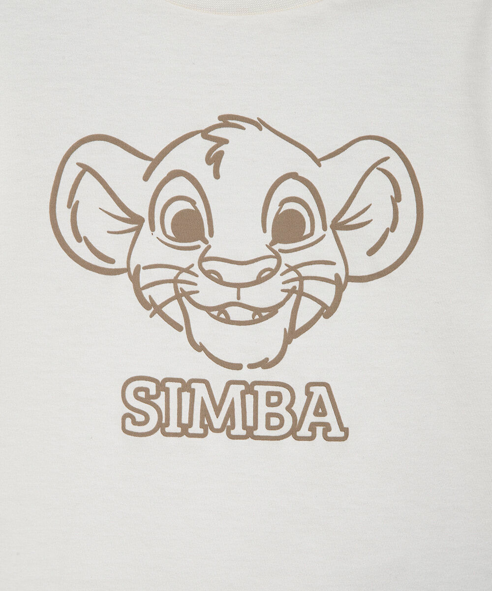 camiseta baby simba bege