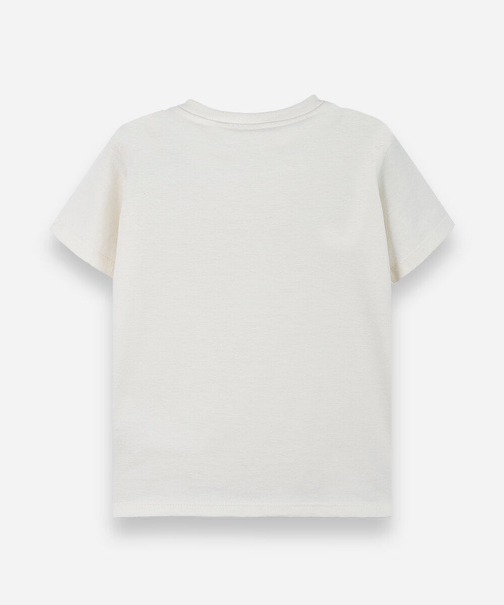camiseta baby simba bege