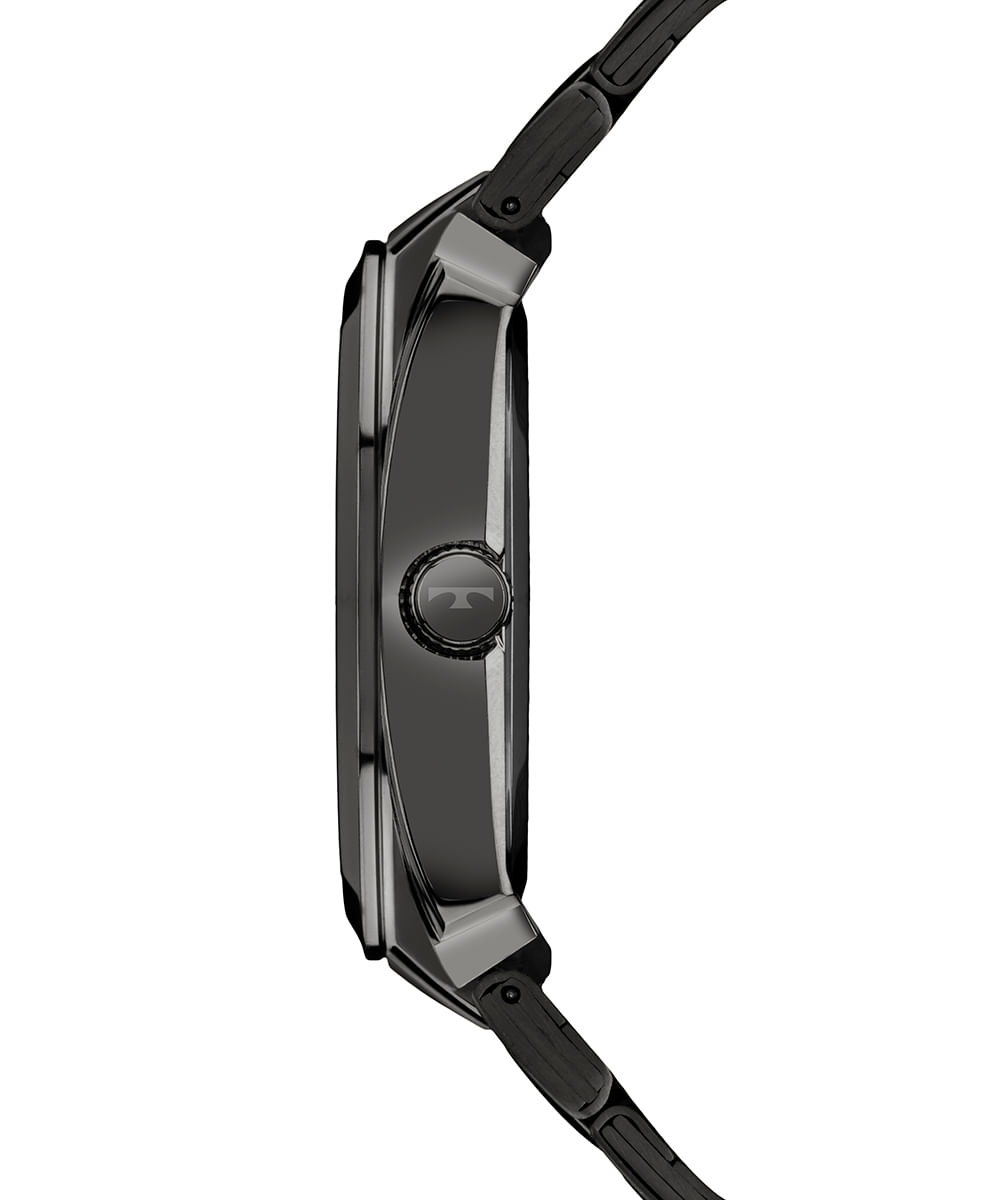relógio masculino technos analógico calendário 2315lbk 1p preto