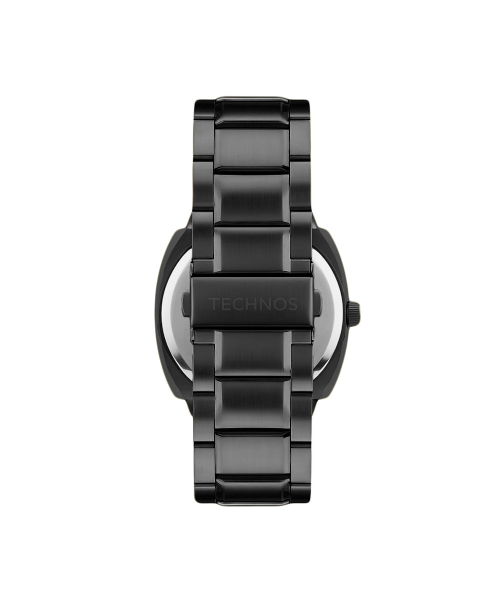 relógio masculino technos analógico calendário 2315lbk 1p preto