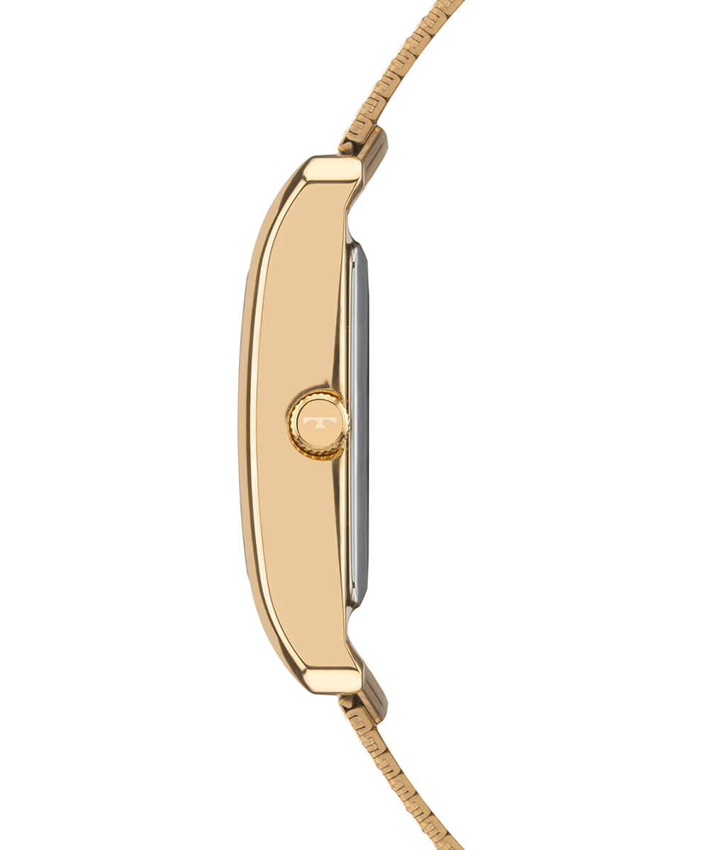 relógio feminino technos analógico 2036nbq 1x dourado