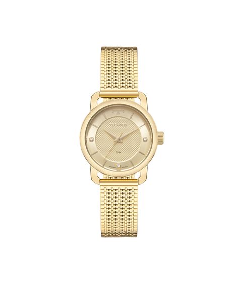 relógio feminino technos analógico 2036nbp 1x dourado