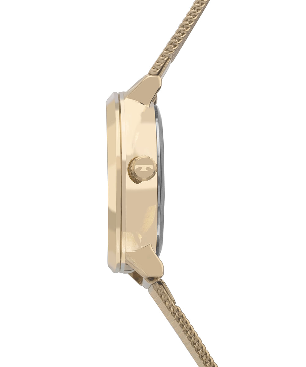 relógio feminino technos analógico 2035nad 1d dourado