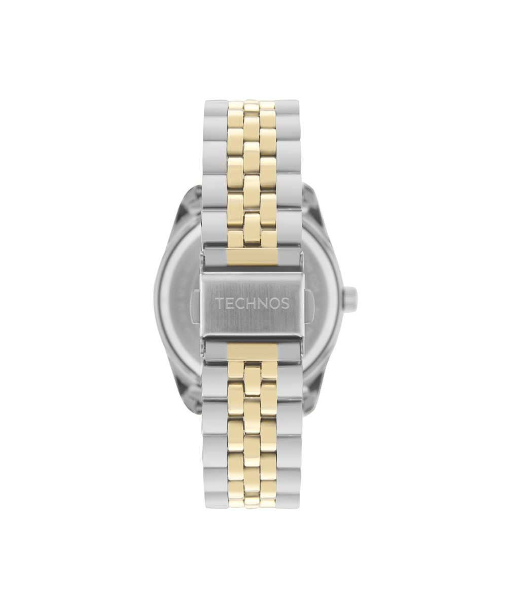 relógio masculino technos multifunção 2350am 1a prateado