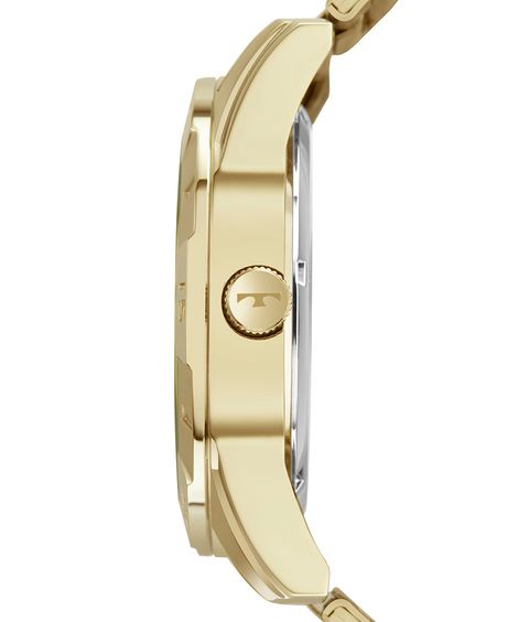 relógio masculino technos analógico calendário 2115nah 1p dourado