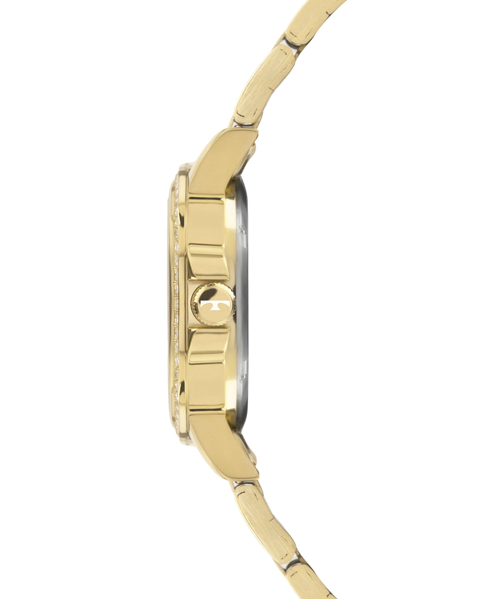 relógio feminino technos analógico 2035ncg 1x dourado