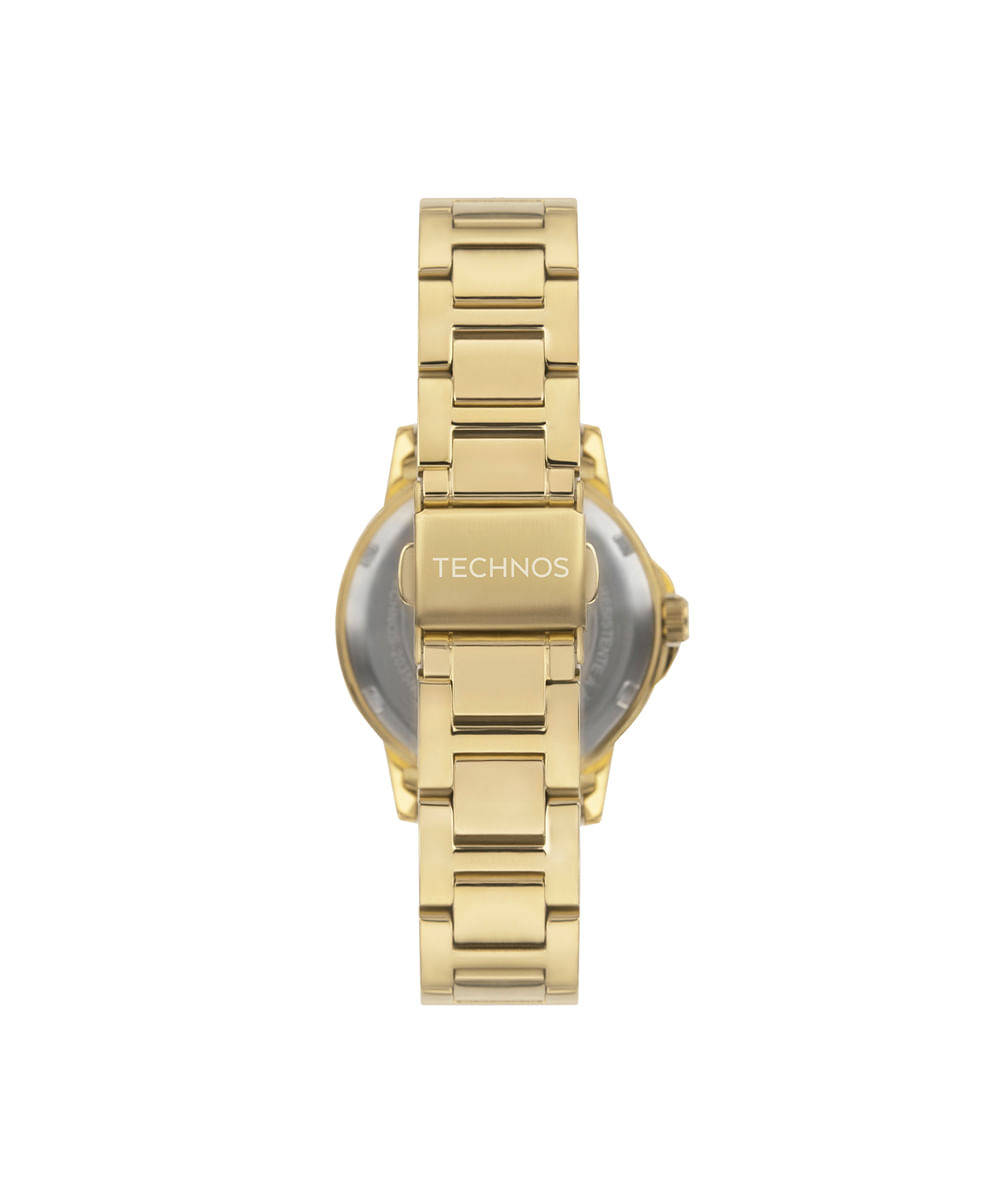 relógio feminino technos analógico 2035ncg 1x dourado