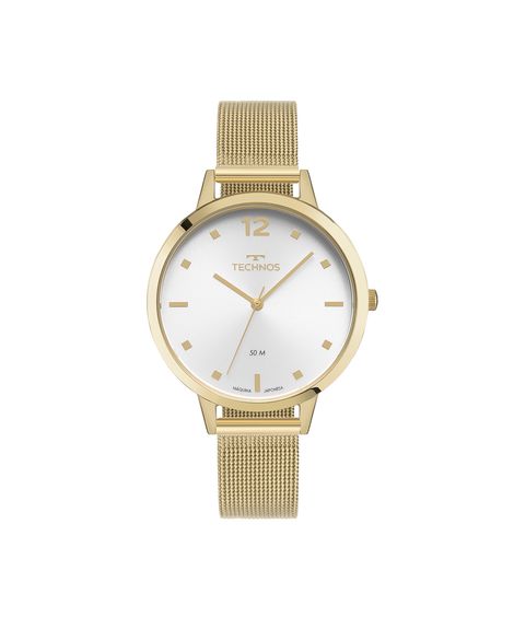 relógio feminino technos analógico 2035nbf 1k dourado