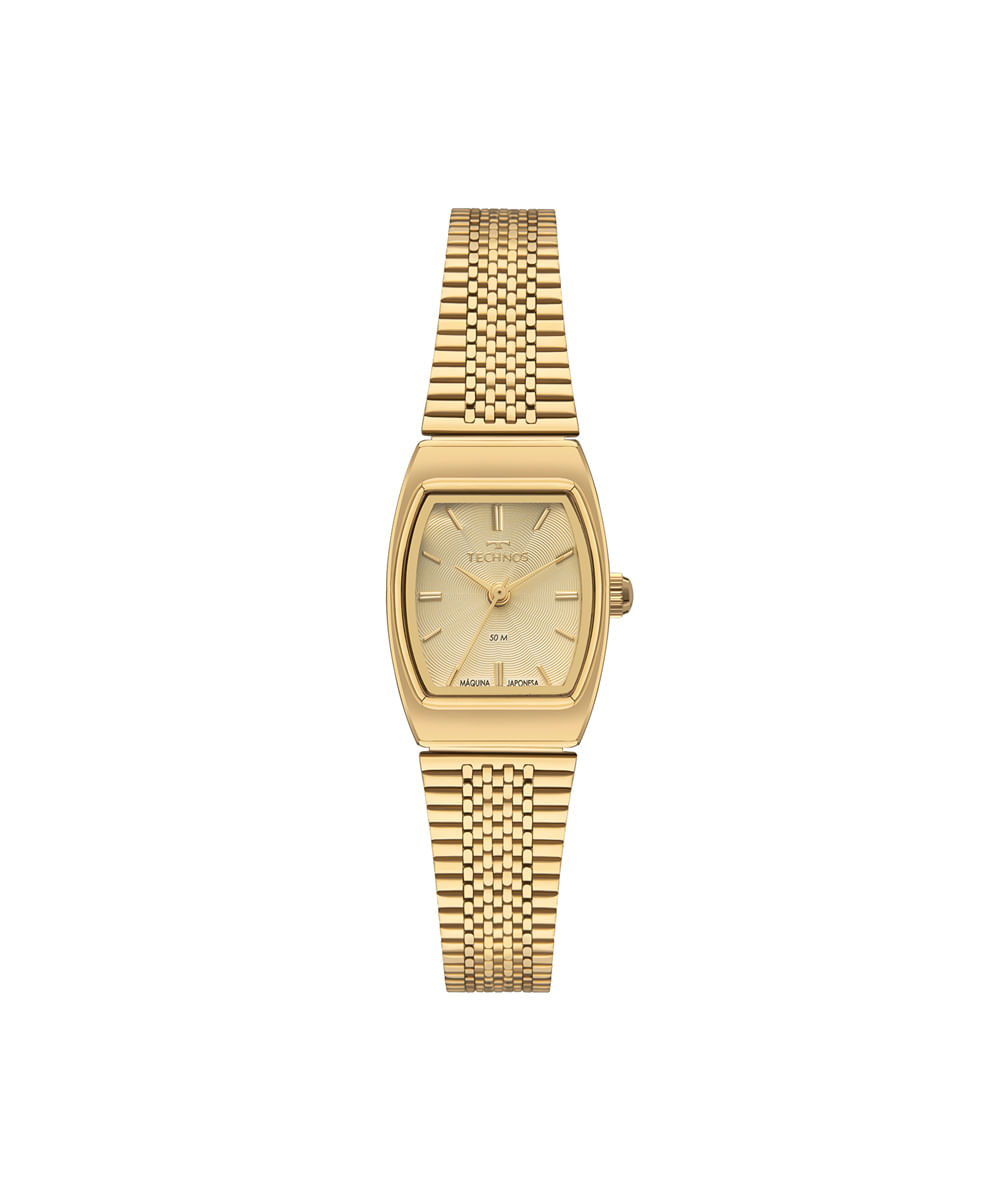 relógio feminino technos analógico 2035ndl 1x dourado