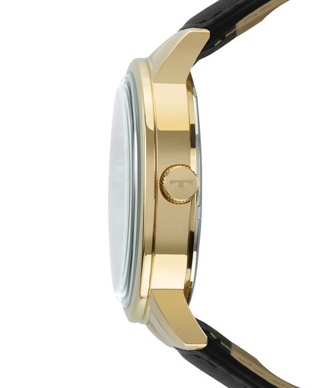 relógio masculino technos analógico calendário 2115mxy 1p dourado