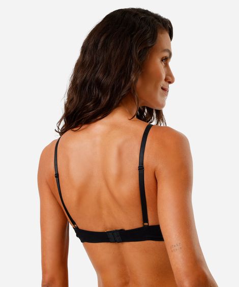 sutiã meia taça feminino de algodão preto