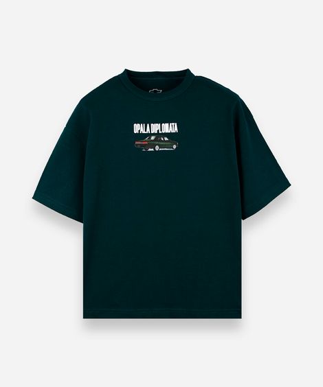camiseta infantil opala diplomata verde