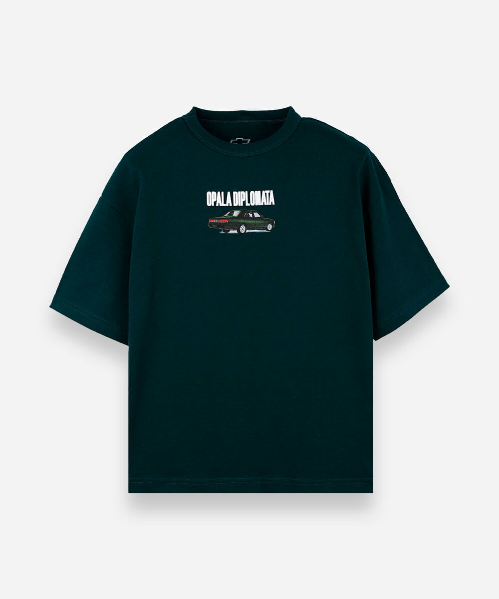 camiseta infantil opala diplomata verde
