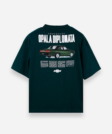 camiseta infantil opala diplomata verde