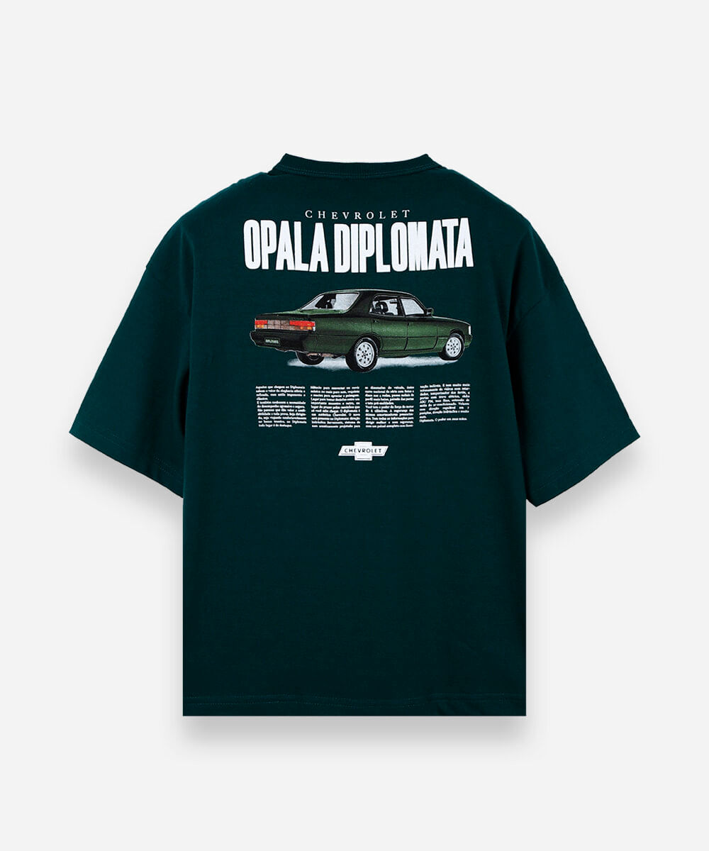 camiseta infantil opala diplomata verde