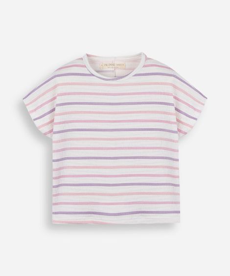 blusa infantil listrada colorida