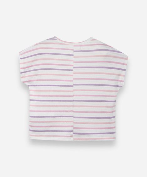 blusa infantil listrada colorida