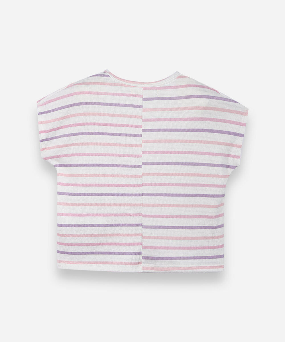 blusa infantil listrada colorida