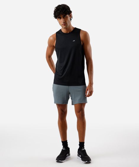 short masculino esportivo texturizado verde