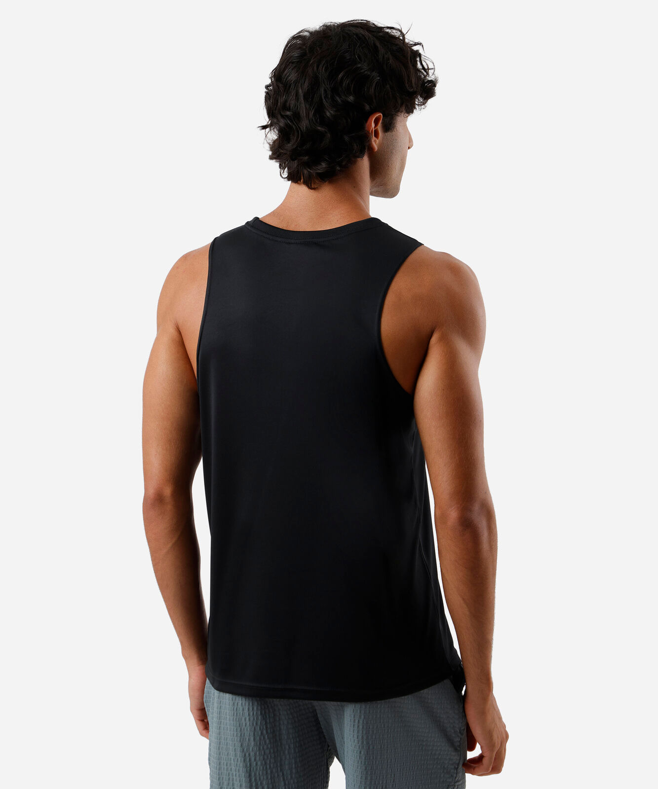 regata slim fit masculina esportiva preta