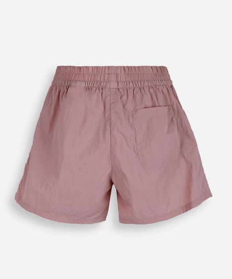 short infantil de poliamida com pregas rosa