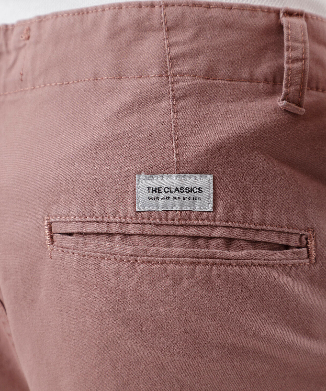 bermuda de sarja masculina reta rosa