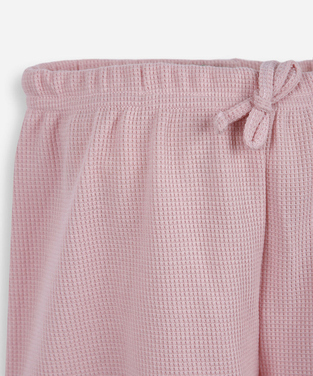 pijama infantil de algodão cereja off white