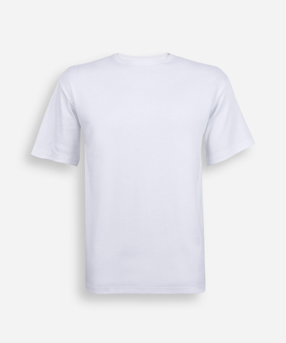 camiseta juvenil de algodão peruano off white