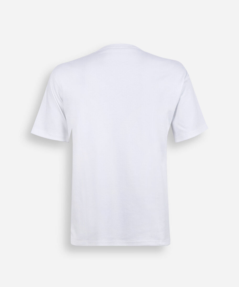 camiseta juvenil de algodão peruano off white