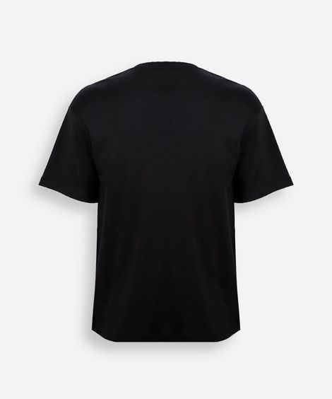 camiseta juvenil de algodão peruano  preta