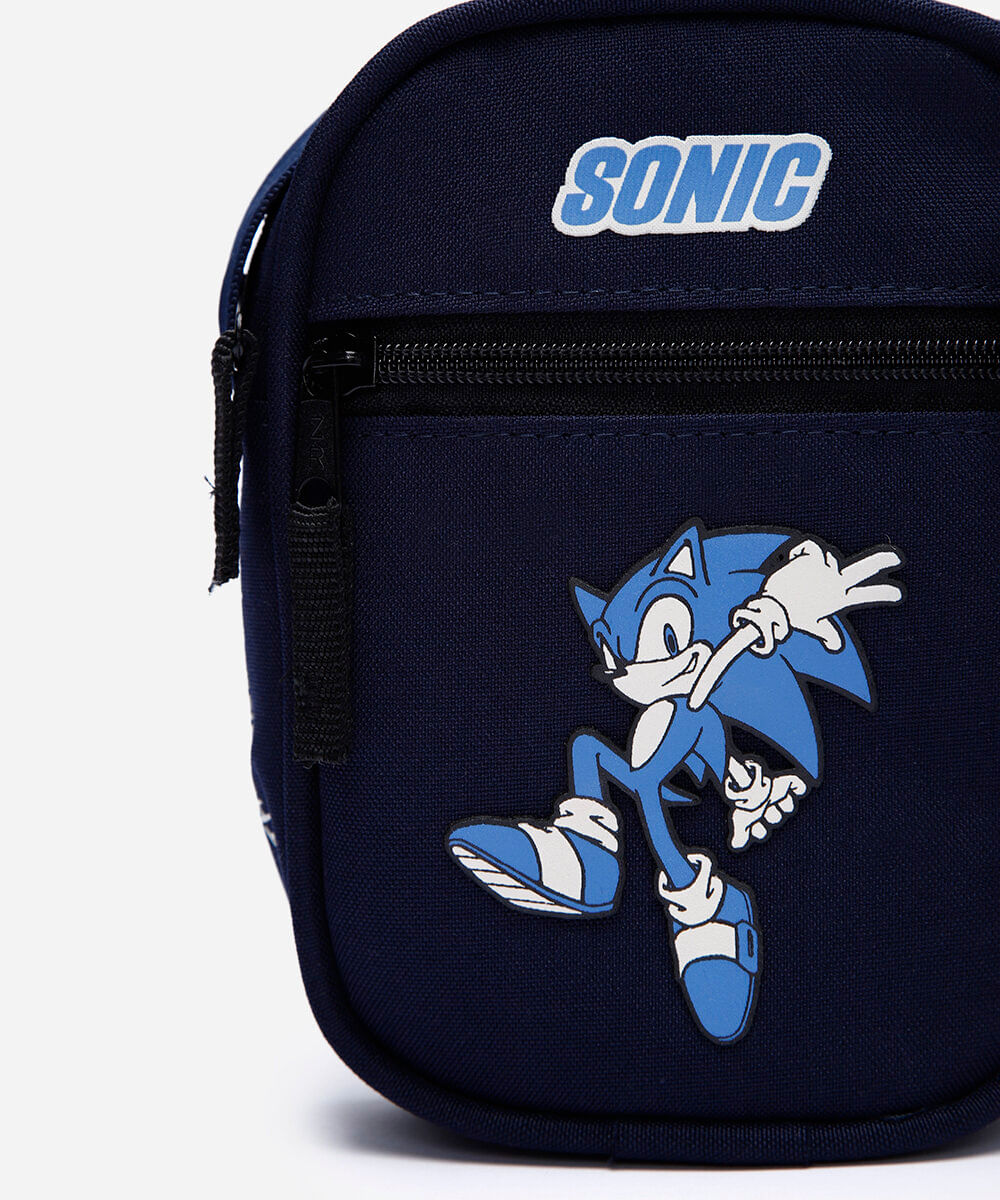 shoulder bag infantil sonic azul