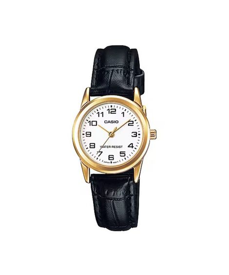 relógio feminino casio analógico ltp v001gl 7budf dourado