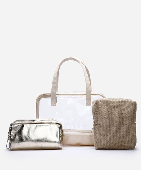 kit de 3 nécessaires  off white