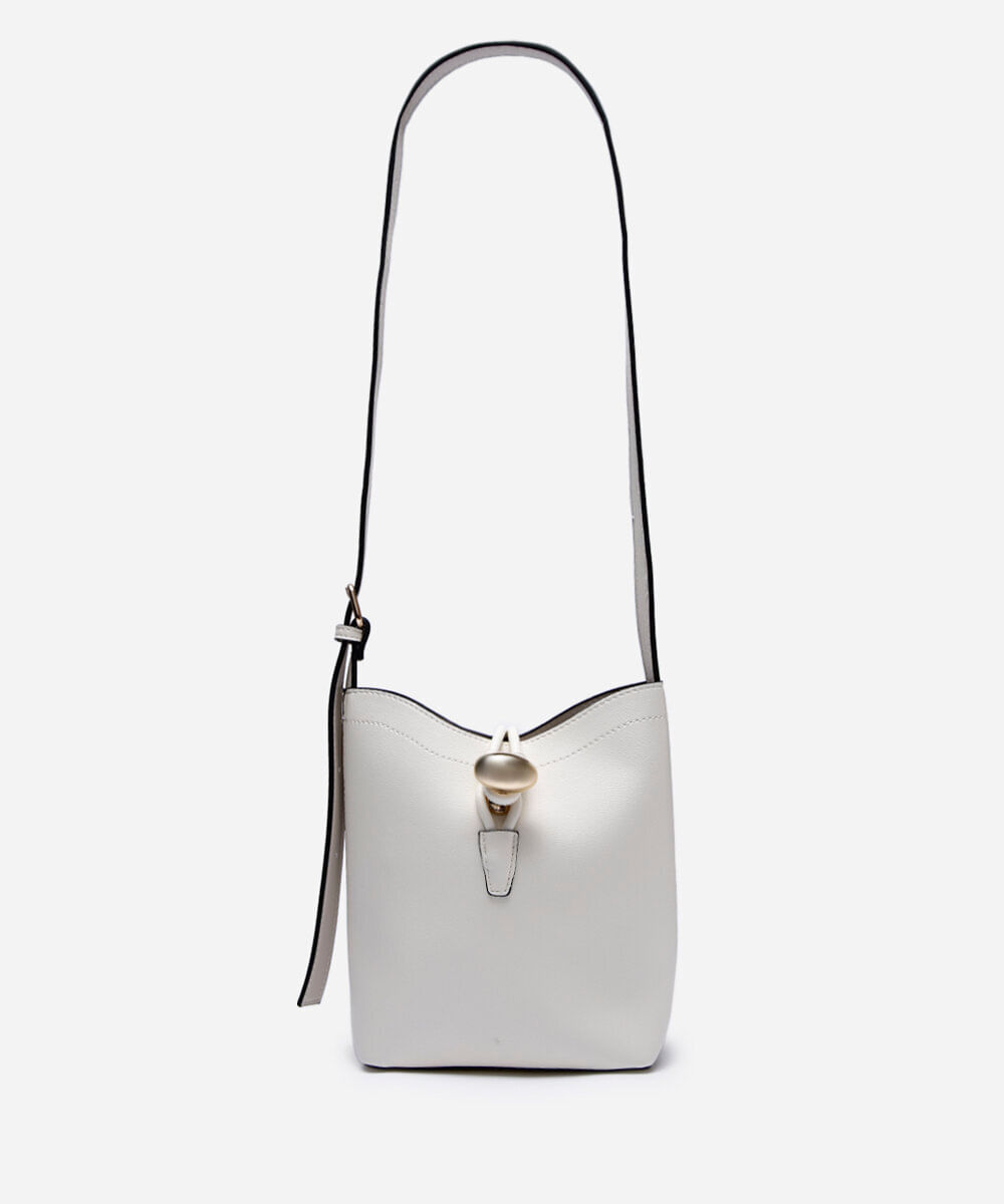 bolsa bucket  off white