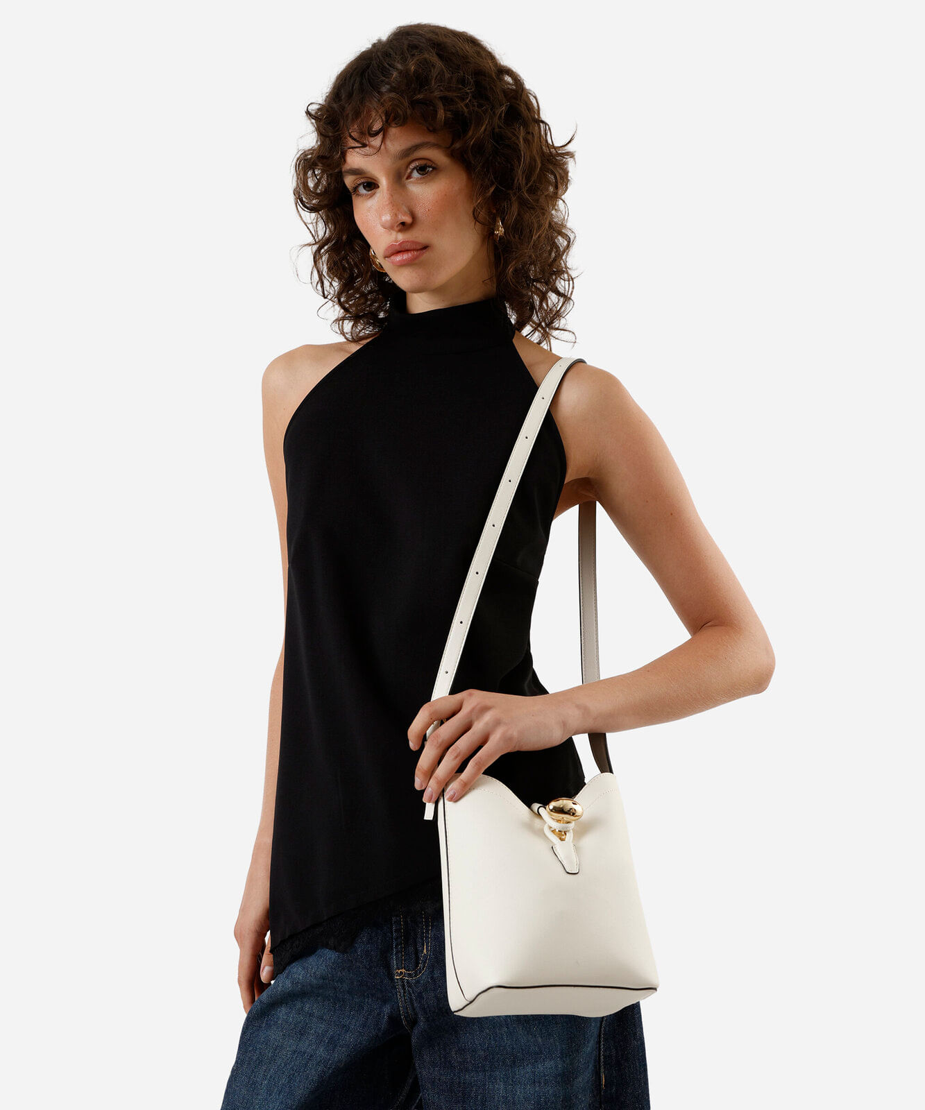 bolsa bucket  off white