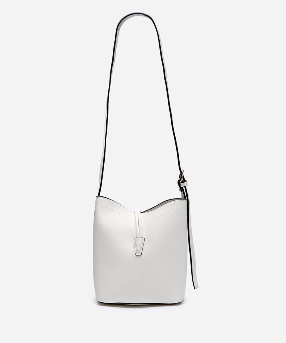 bolsa bucket  off white