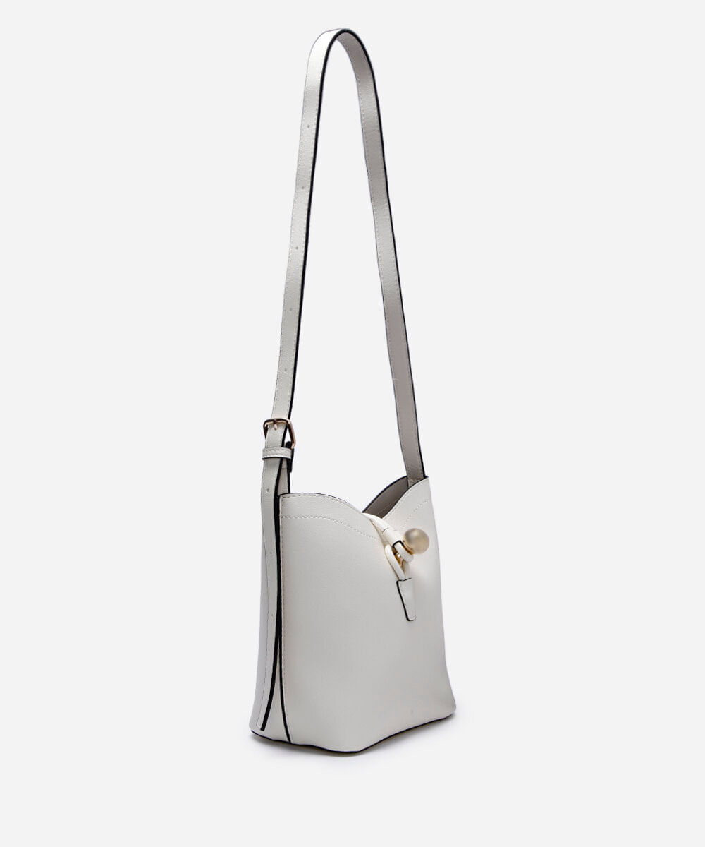 bolsa bucket  off white