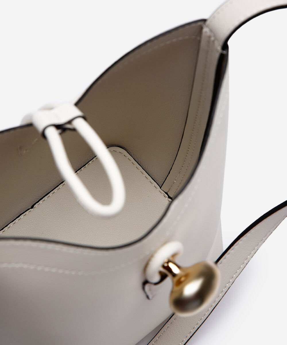 bolsa bucket  off white