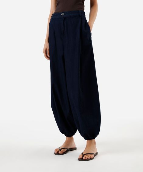 calça aladim feminina jeans azul