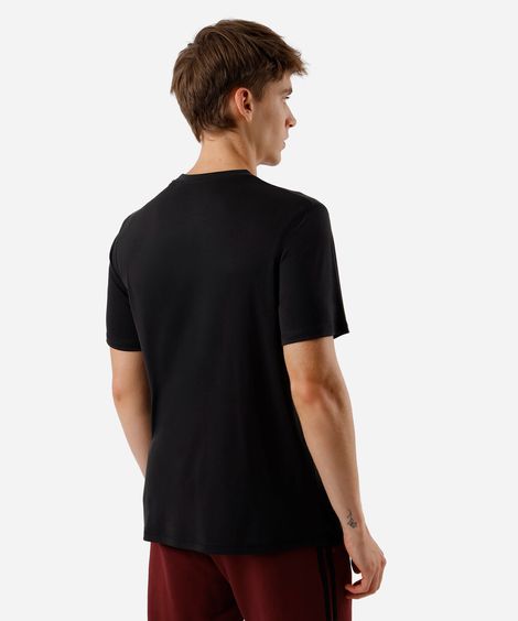 camiseta masculina manga curta ace preta