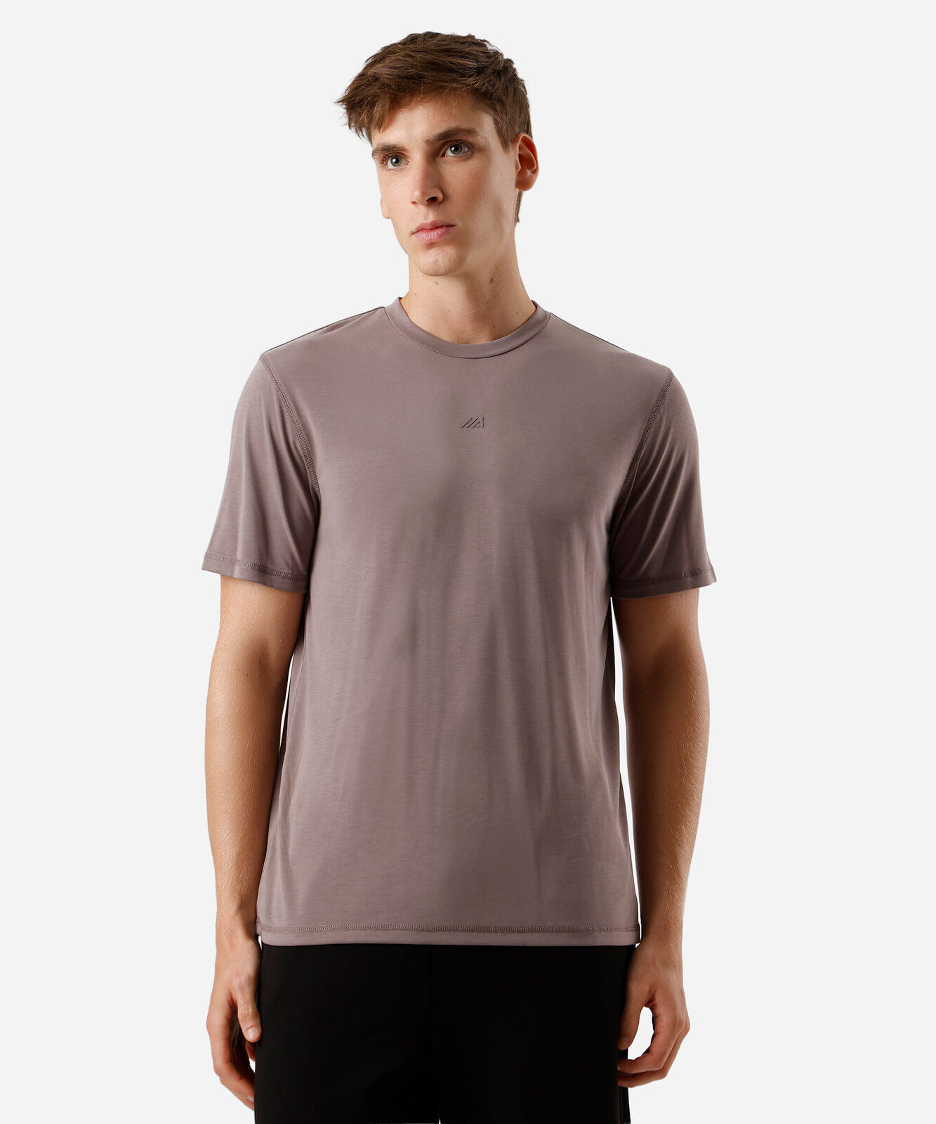 camiseta masculina manga curta cinza