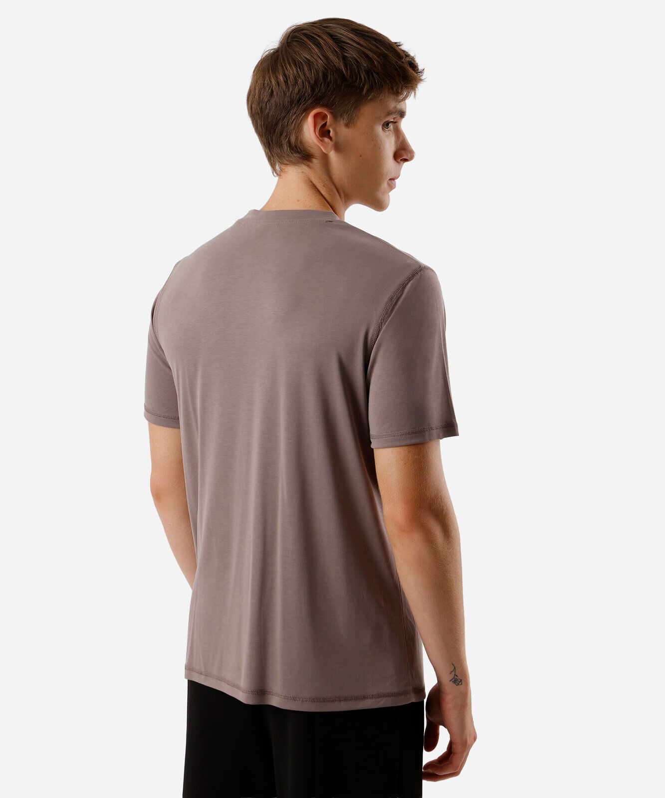 camiseta masculina manga curta cinza