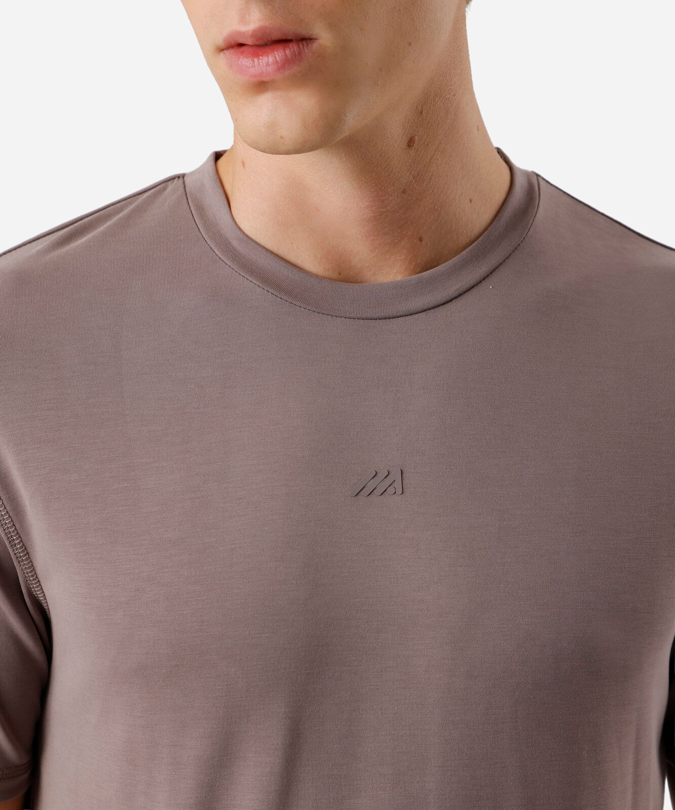 camiseta masculina manga curta cinza