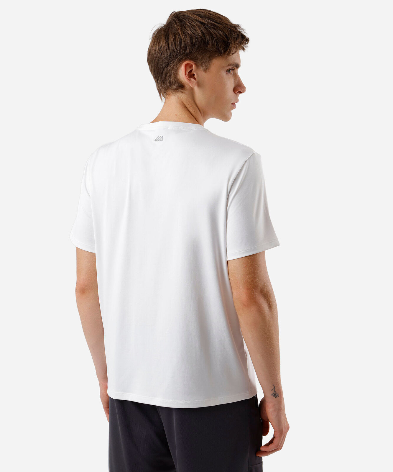 camiseta esportiva masculina manga curta branco