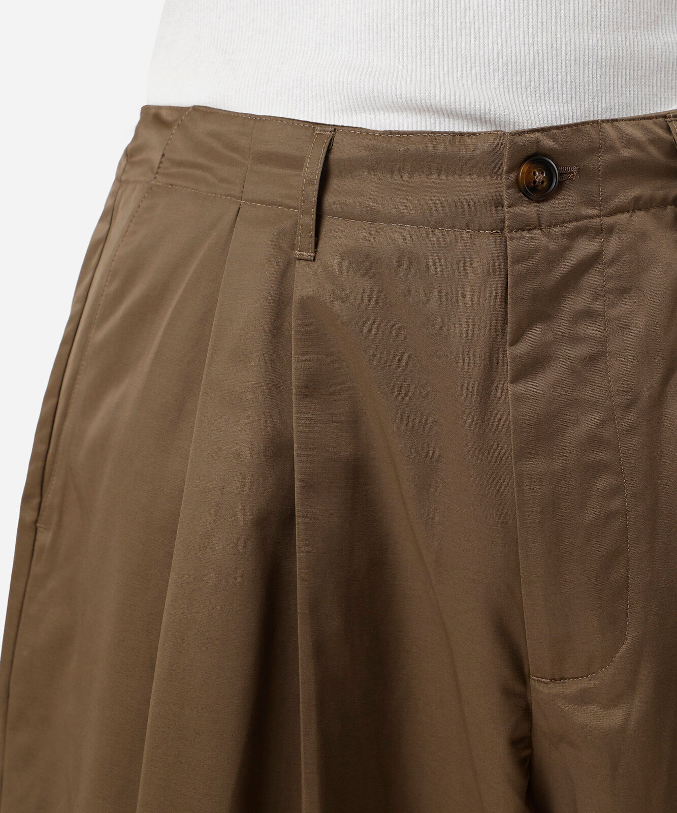 calça super baggy masculina com algodão e pregas marrom