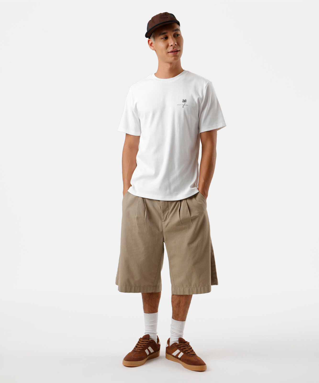 camiseta masculina estampada state of mind off white