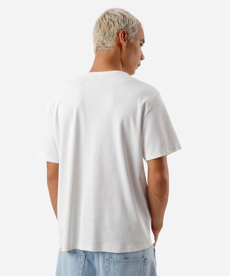 camiseta masculina de algodão sereias off white