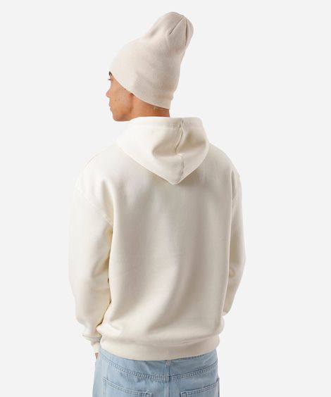blusão masculino de moletom com capuz oversized off white